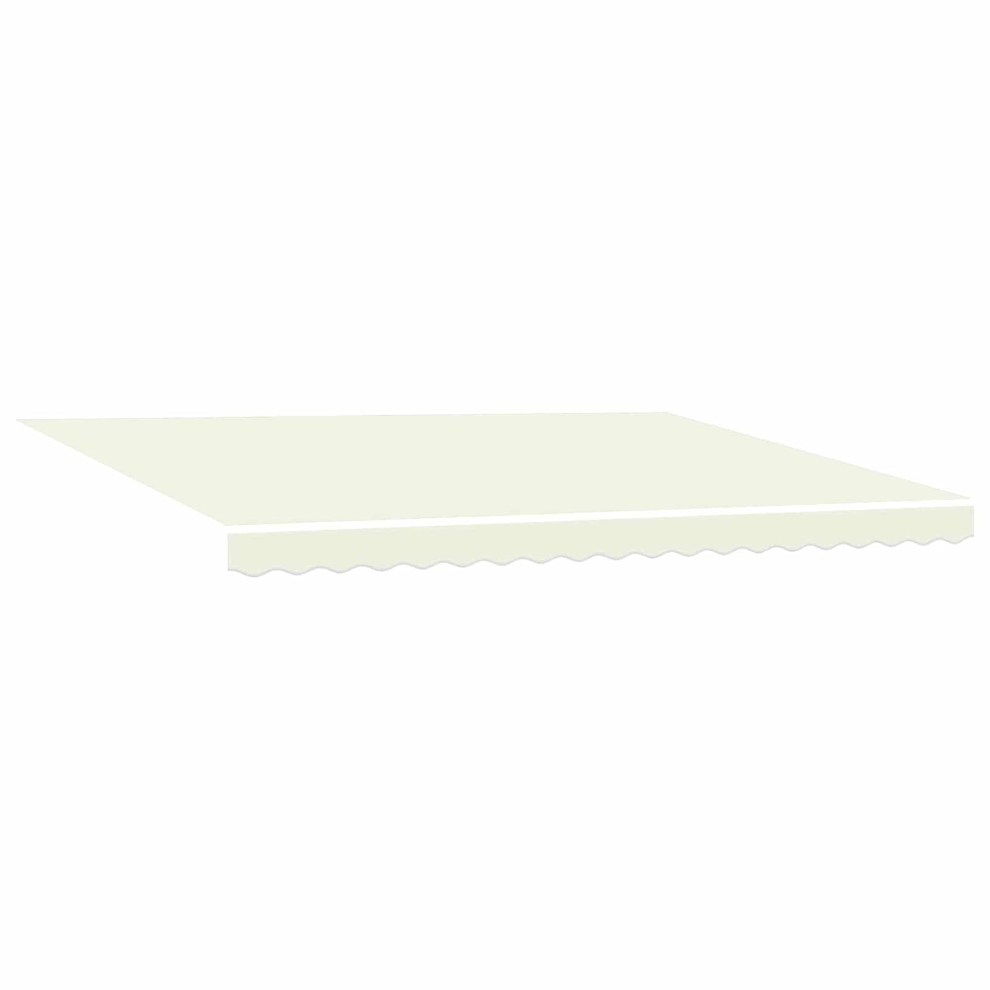 vidaXL Manual Retractable Awning Cream 4 x 3.5 m 4