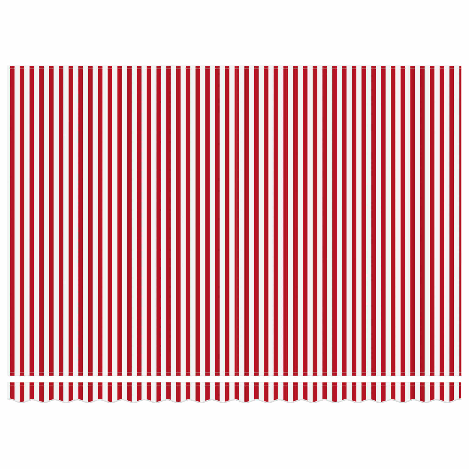 vidaXL Manual Retractable Awning Red and White 4 x 3.5 m 6