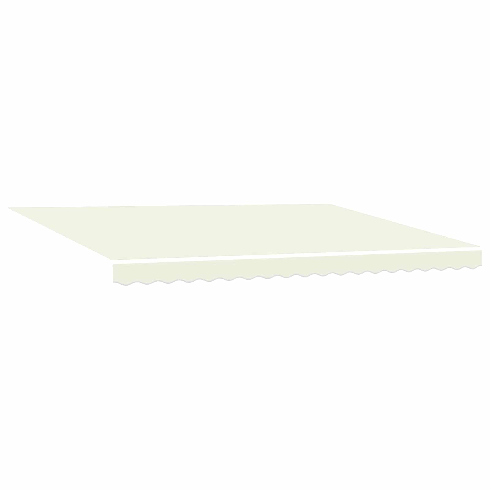 vidaXL Manual Retractable Awning Cream 4.5 x 3.5 m 4