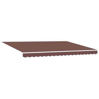 vidaXL Manual Retractable Awning Brown 4.5 x 3.5 m 4