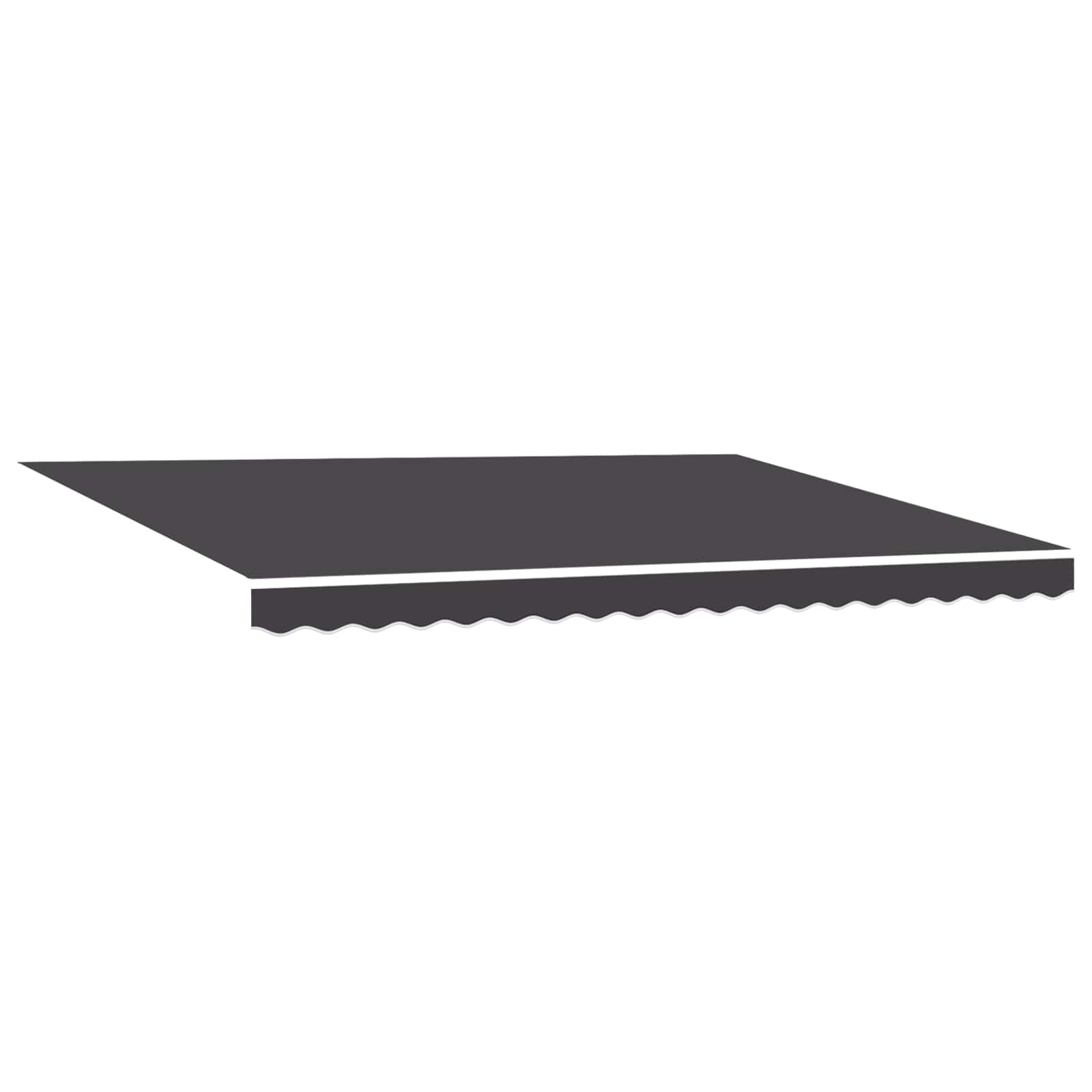 vidaXL Manual Awning Frame with LEDs White and Anthracite 4.5 x 3.5 m 5