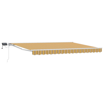 vidaXL Manual Awning Frame with LEDs 4.5 x 3.5 m 2