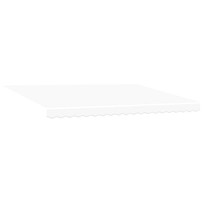 vidaXL Manual Awning Frame with LEDs White 5 x 3.5 m 5