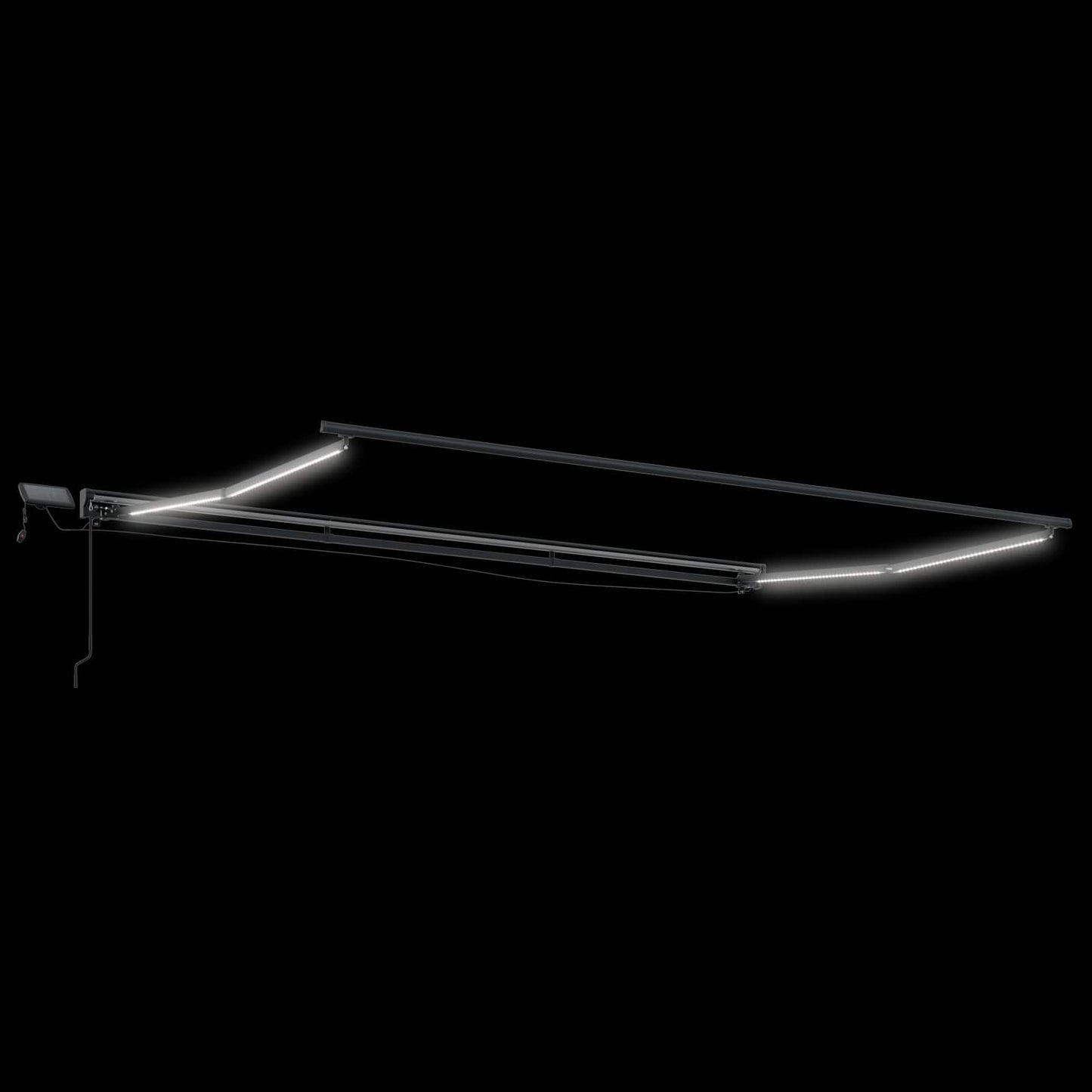 vidaXL Manual Awning Frame with LEDs 4.5 x 3.5 m 6