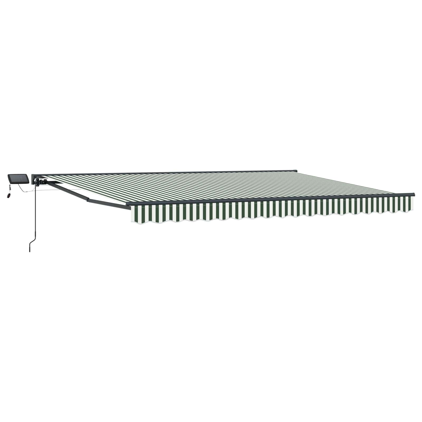 vidaXL Manual Awning Frame with LEDs 4.5 x 3.5 m 2