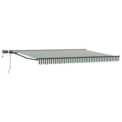 vidaXL Manual Awning Frame with LEDs 4.5 x 3.5 m 2