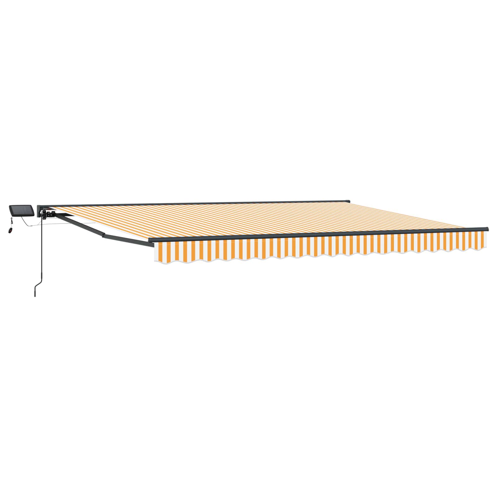 vidaXL Manual Awning Frame with LEDs 5 x 3.5 m 2