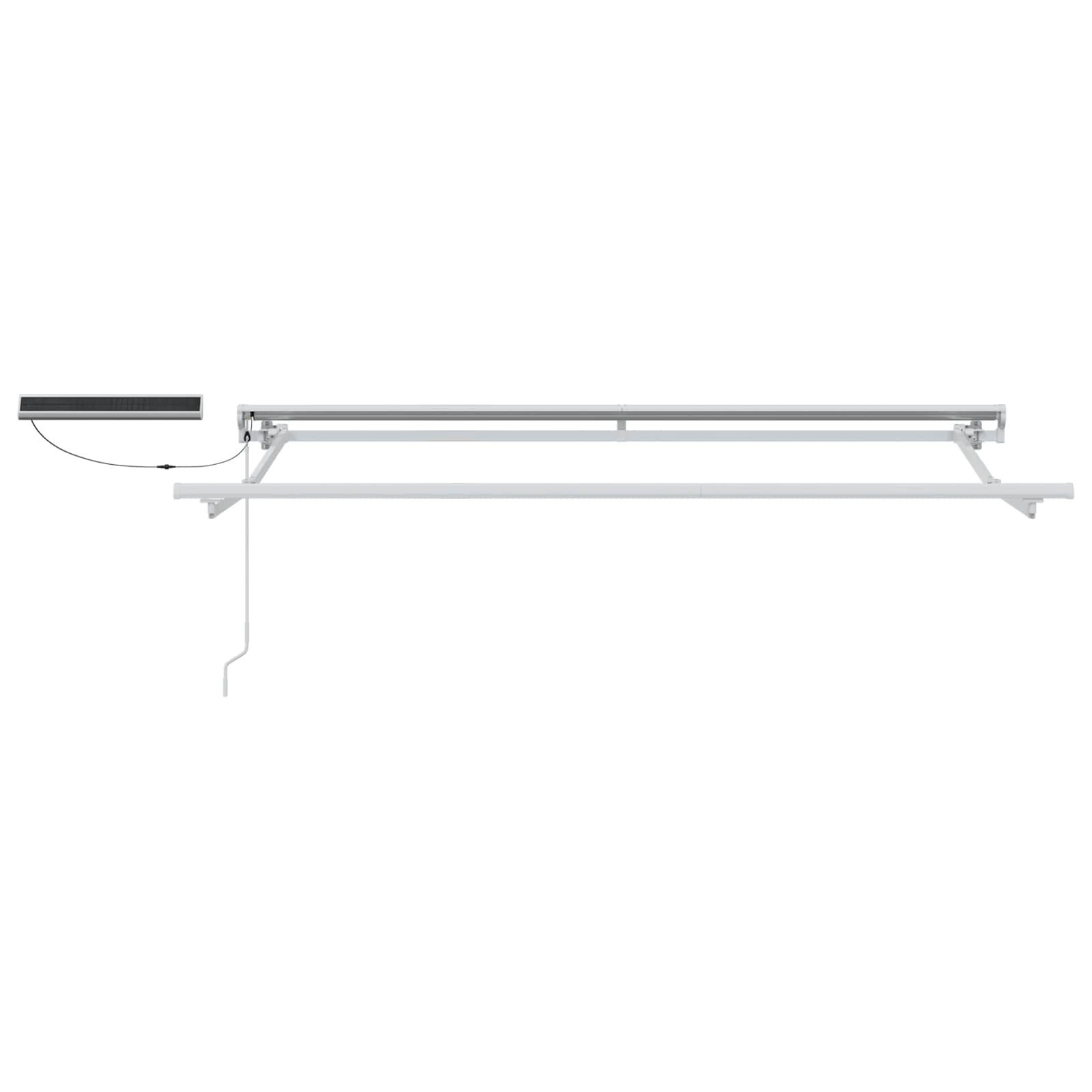 vidaXL Electric Retractable Awning Yellow and White 3 x 2 m 5
