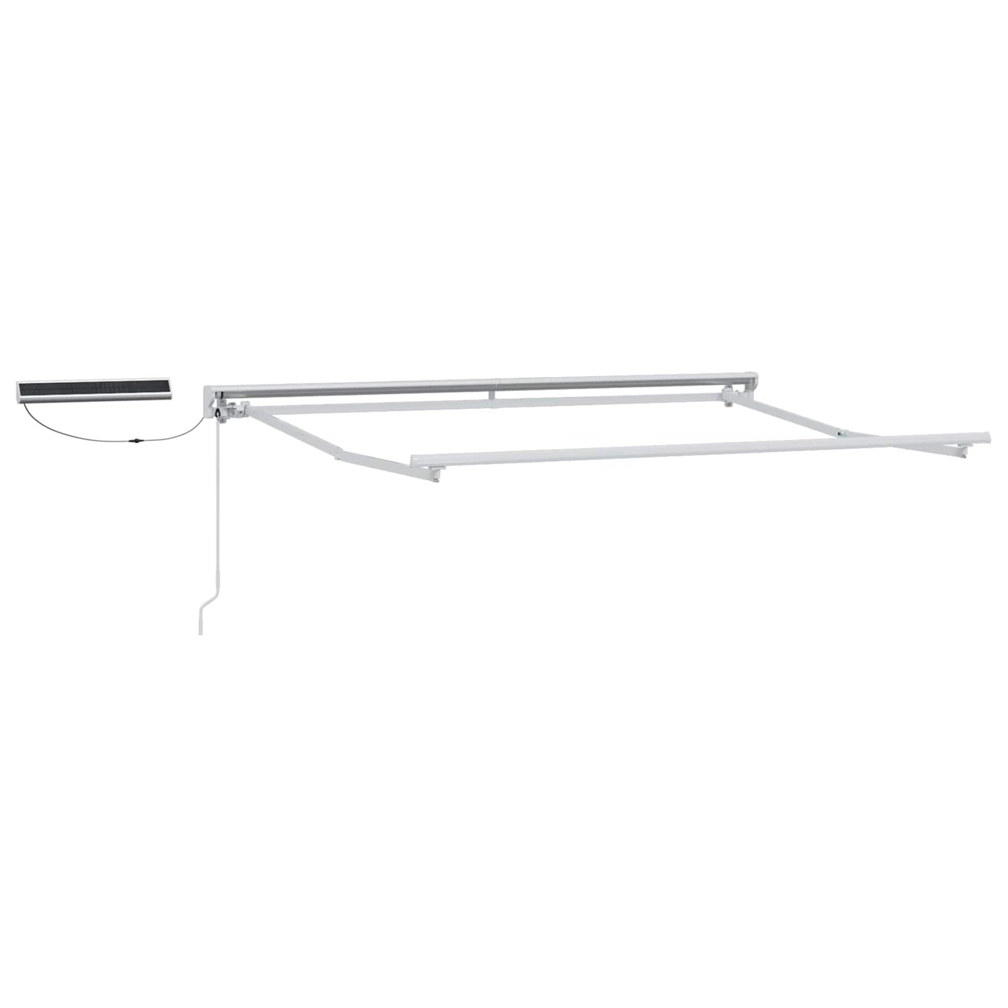 vidaXL Electric Retractable Awning Blue and White 3.5 x 2 m 3