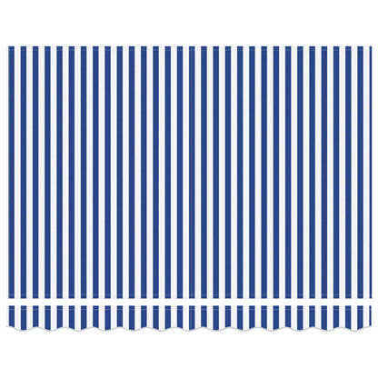 vidaXL Electric Retractable Awning Blue and White 3.5 x 2 m 6