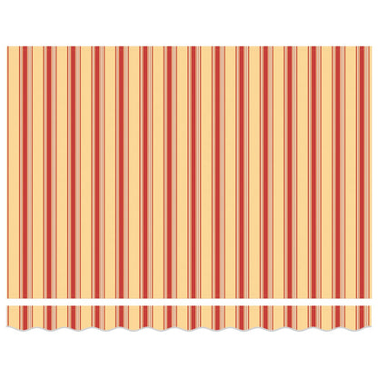 vidaXL Electric Retractable Awning Yellow, Orange and White 3.5 x 2 m 6