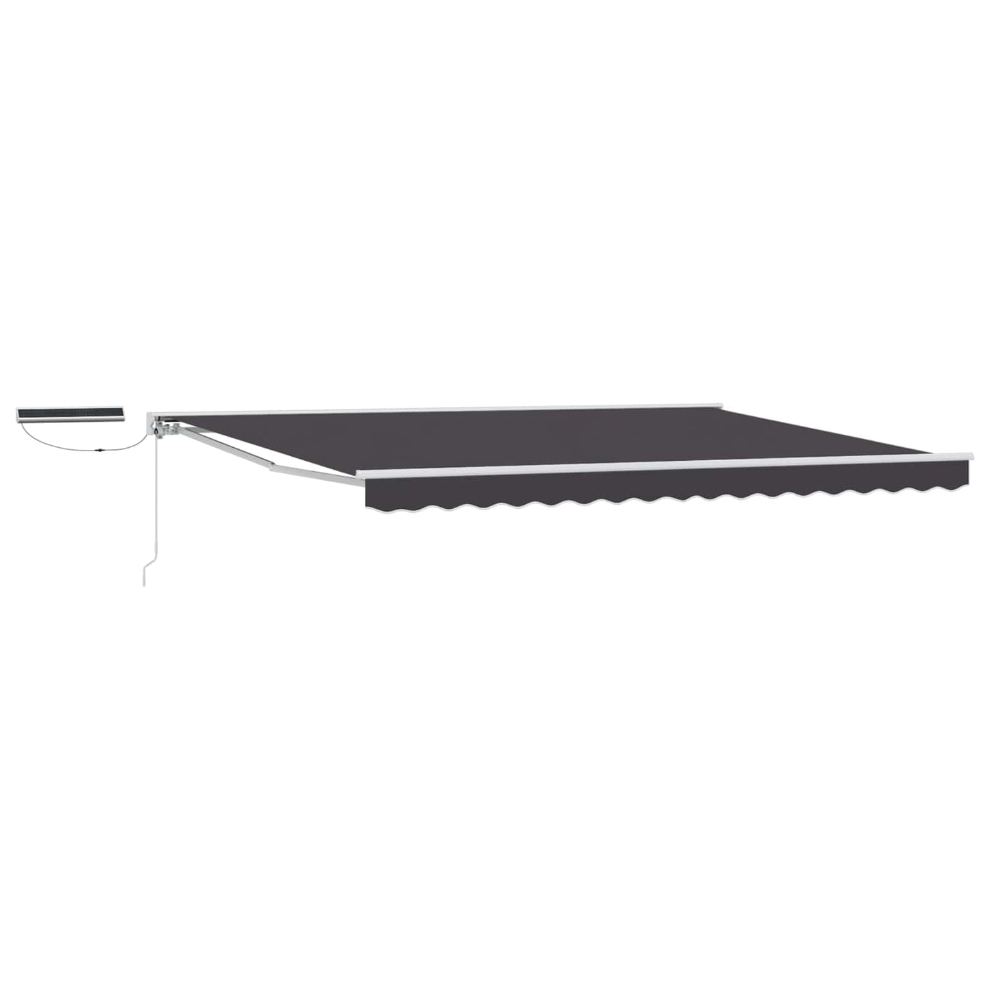 vidaXL Electric Retractable Awning White and Anthracite 4 x 2 m 2