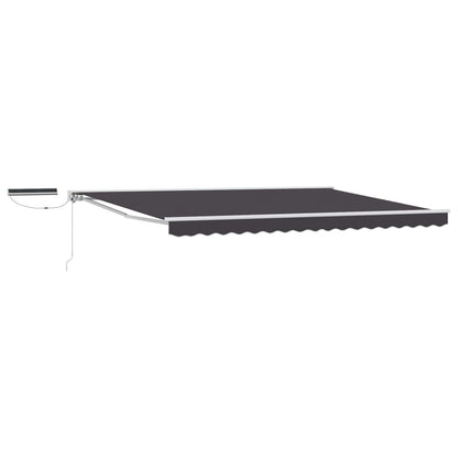 vidaXL Electric Retractable Awning White and Anthracite 4 x 2 m 2