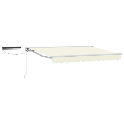 vidaXL Electric Retractable Awning Cream and White 3 x 2.5 m 2