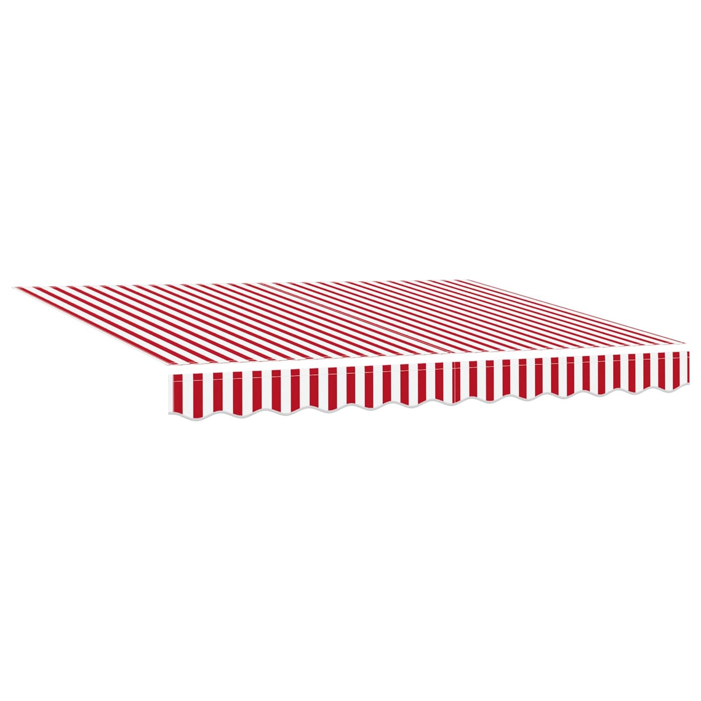 vidaXL Electric Retractable Awning Red and White 3 x 2.5 m 4
