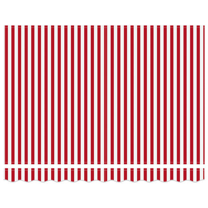 vidaXL Electric Retractable Awning Red and White 3 x 2.5 m 6