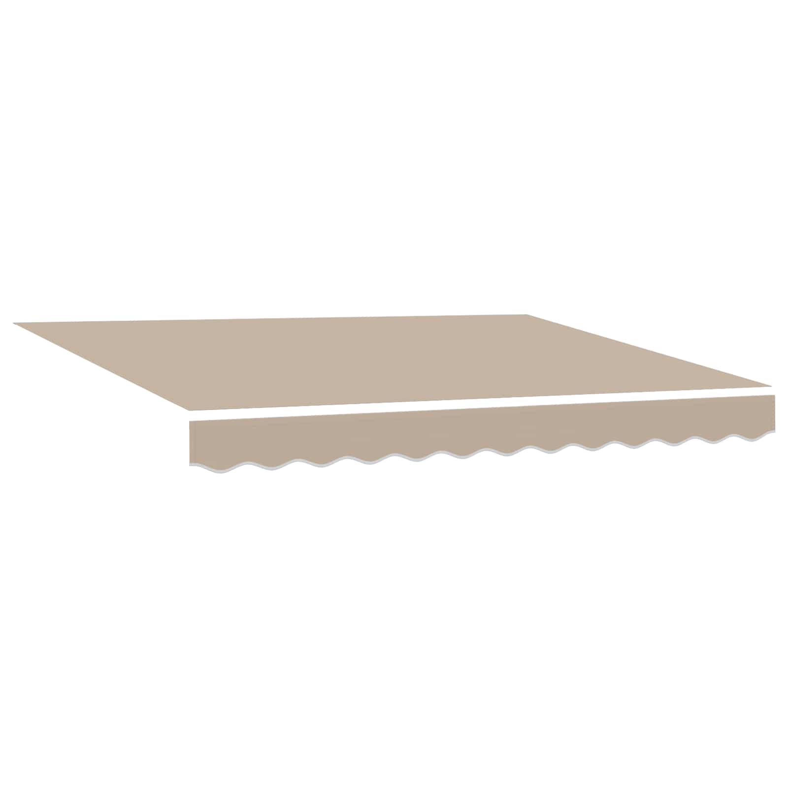 vidaXL Electric Retractable Awning Beige and White 3 x 2.5 m 4