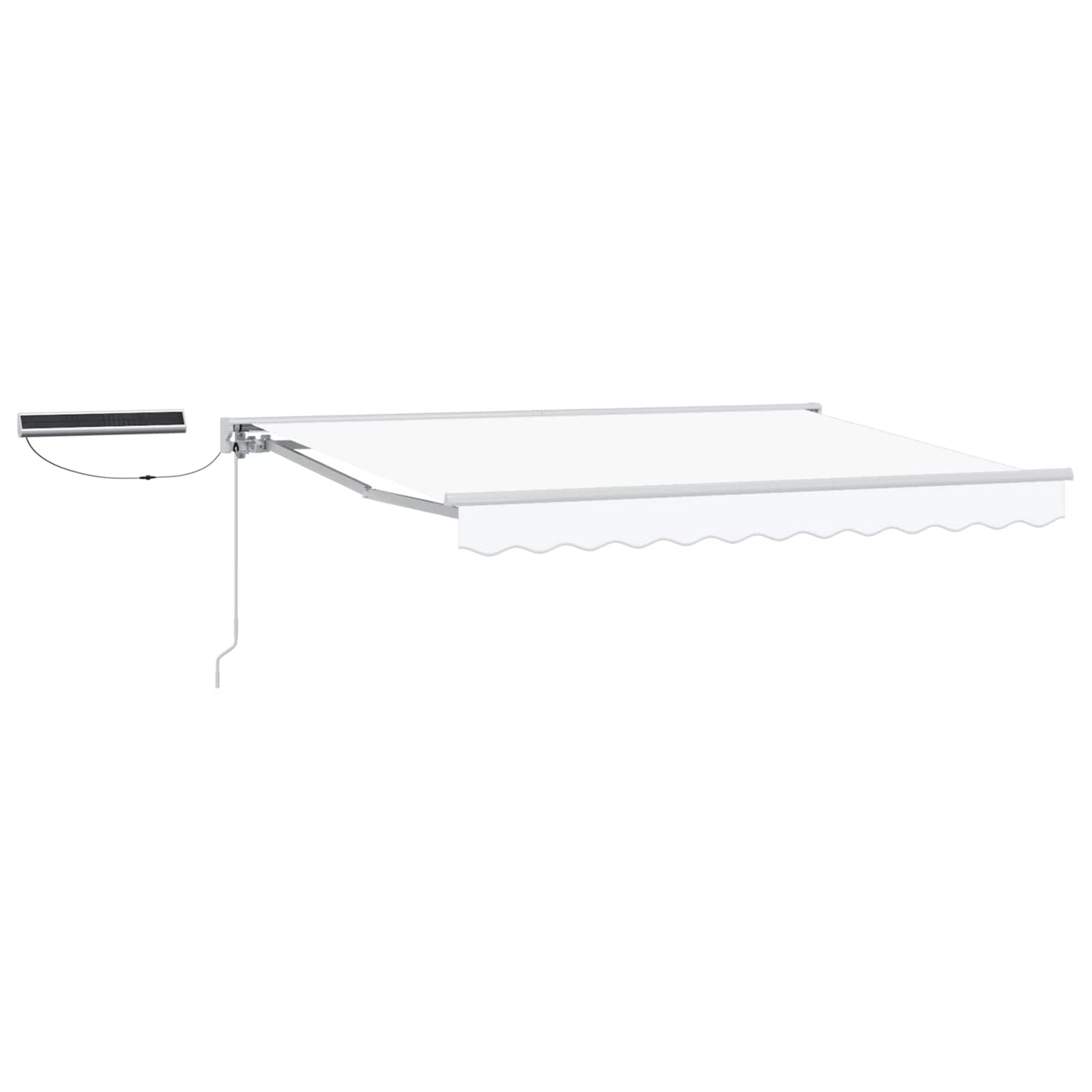 vidaXL Electric Retractable Awning White 3 x 2.5 m 2