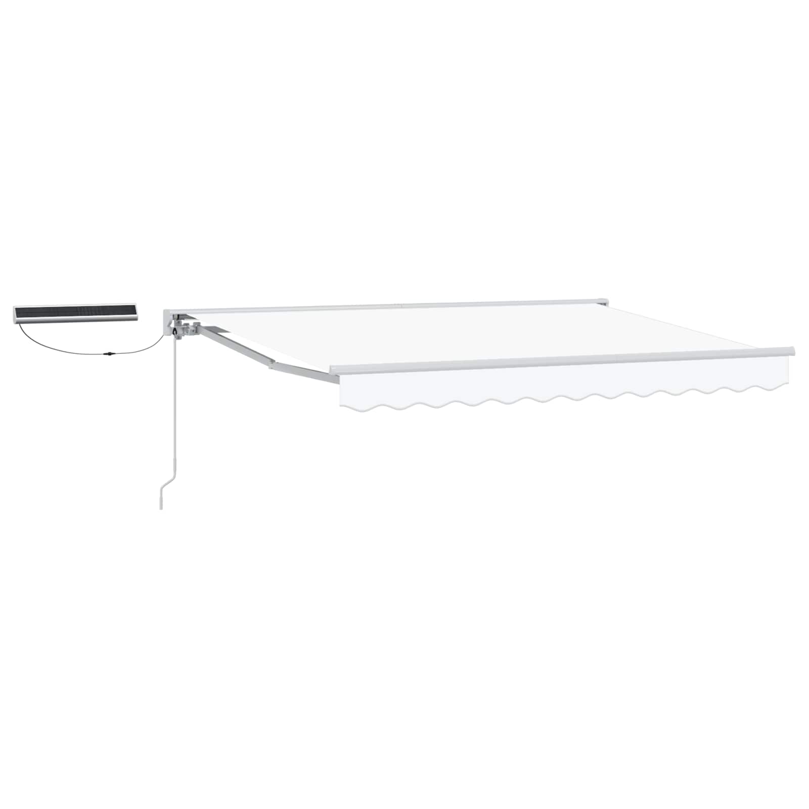 vidaXL Electric Retractable Awning White 3 x 2.5 m 2