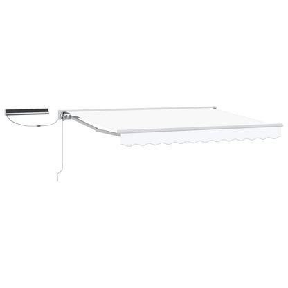 vidaXL Electric Retractable Awning White 3 x 2.5 m 2