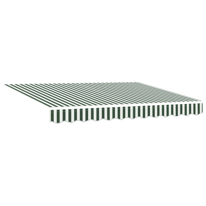 vidaXL Electric Retractable Awning Green and White 3 x 2.5 m 4
