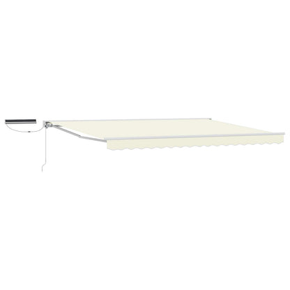 vidaXL Electric Retractable Awning Cream and White 4 x 3 m 2