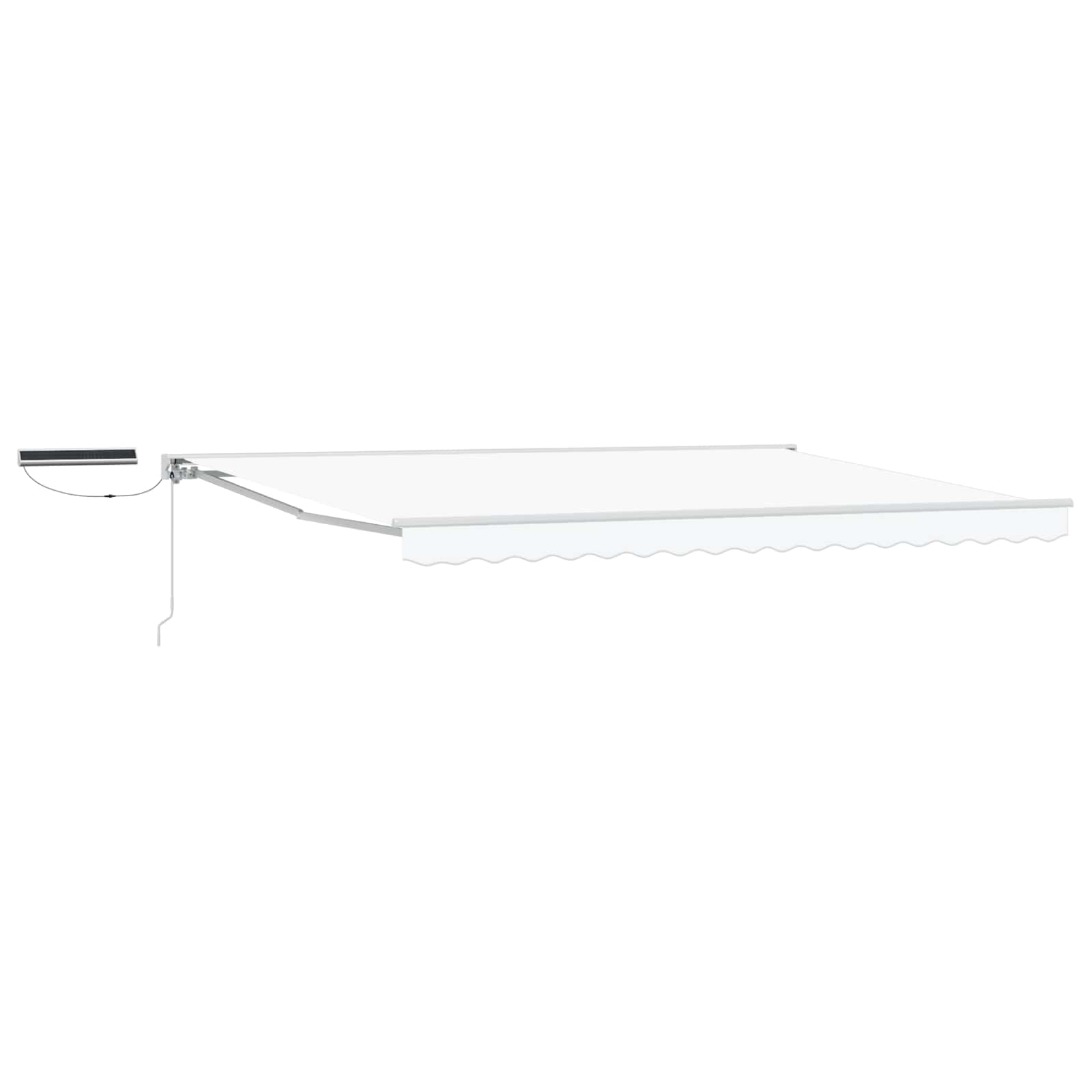 vidaXL Electric Retractable Awning White 4 x 3 m 2