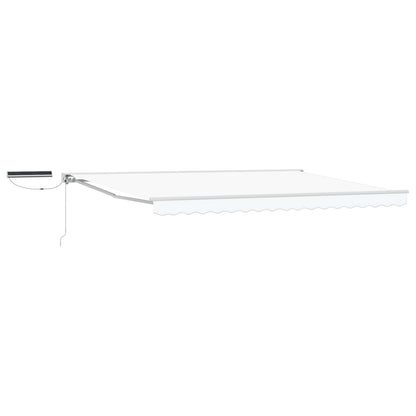 vidaXL Electric Retractable Awning White 4 x 3 m 2