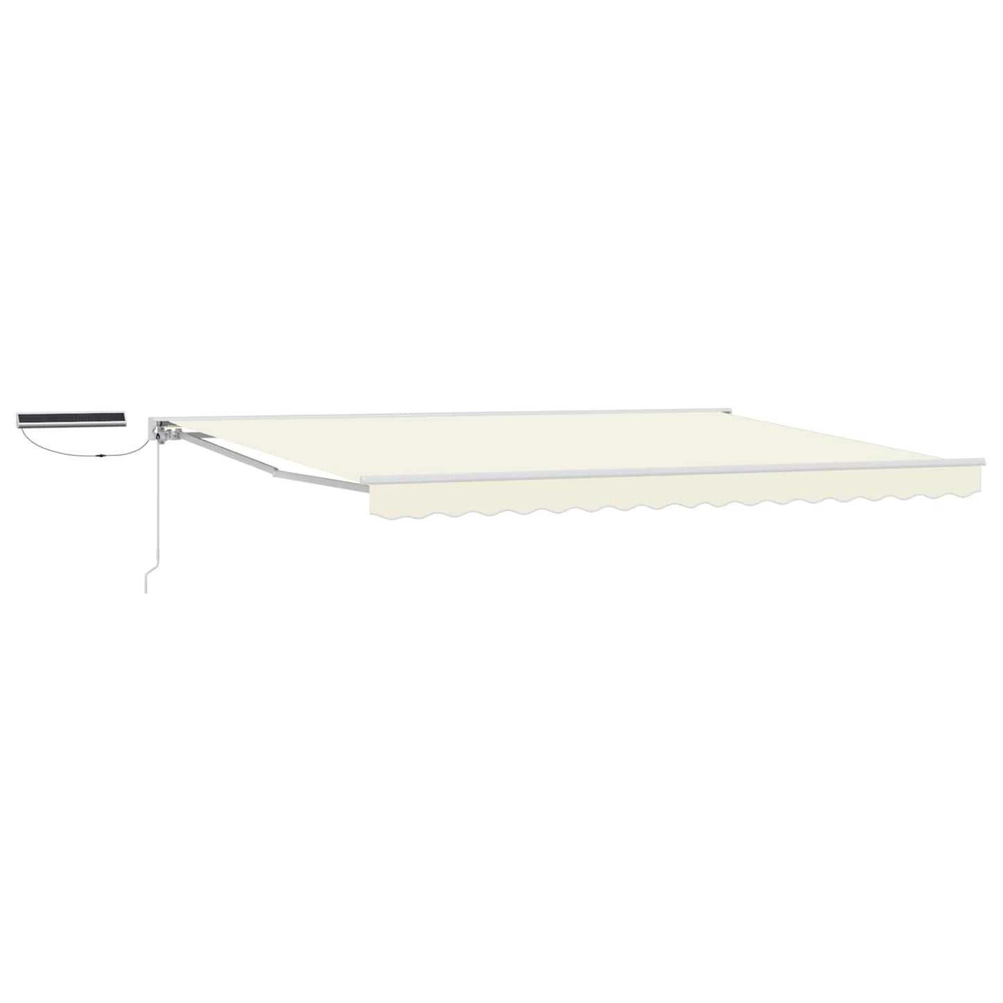vidaXL Electric Retractable Awning Cream and White 4 x 3.5 m 2