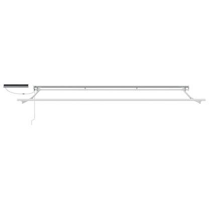 vidaXL Electric Retractable Awning Cream and White 4 x 3.5 m 5