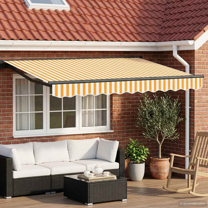 vidaXL Electric Retractable Awning 3 x 2 m Polyester with PU coating 1