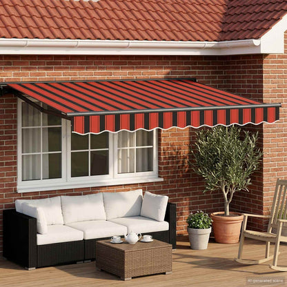 vidaXL Electric Retractable Awning 3.5 x 2 m Polyester with PU coating 1