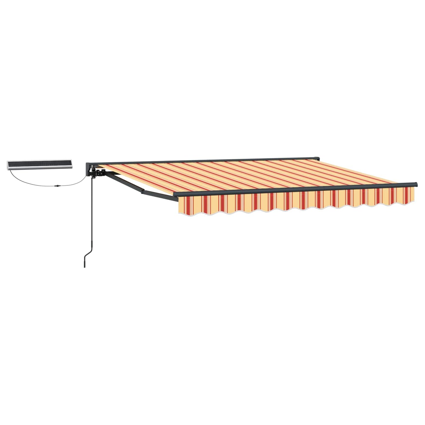 vidaXL Electric Retractable Awning 3.5 x 2 m Polyester with PU coating 2