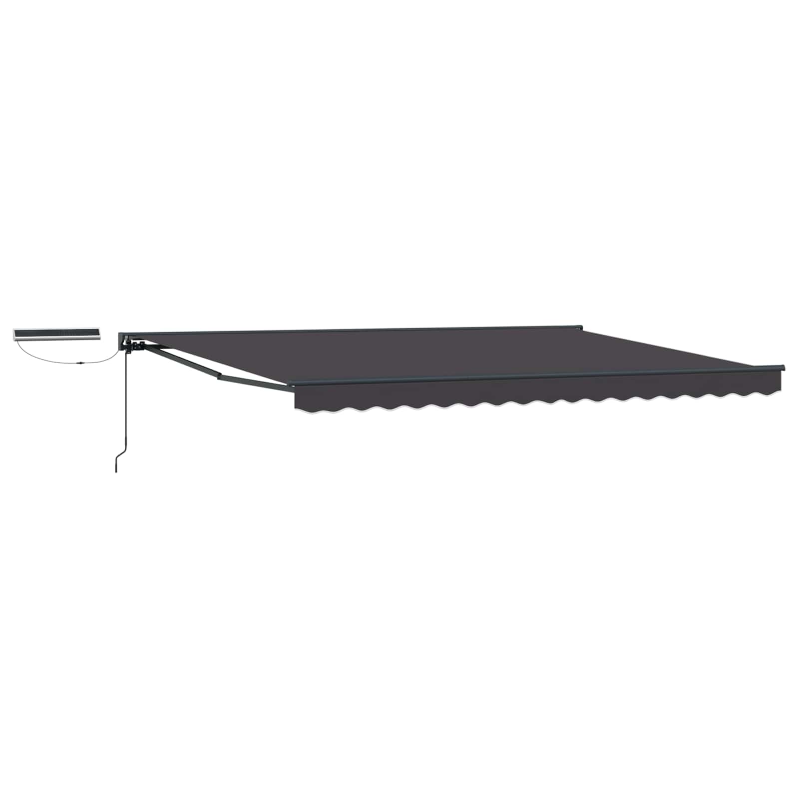 vidaXL Electric Retractable Awning Anthracite 4 x 2 m 2