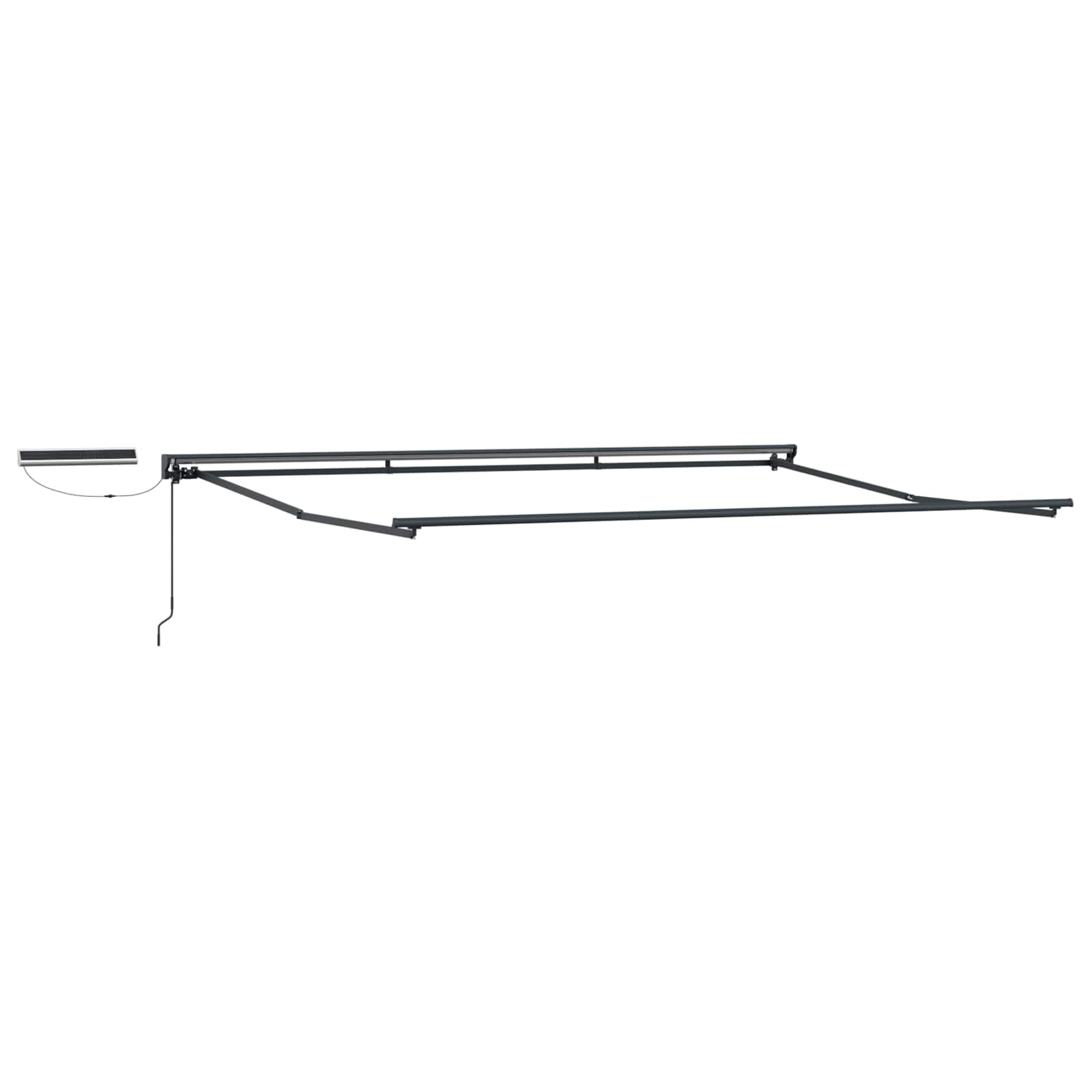 vidaXL Electric Retractable Awning Brown and Anthracite 4 x 2 m 3