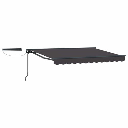 vidaXL Electric Retractable Awning Anthracite 3 x 2.5 m 2