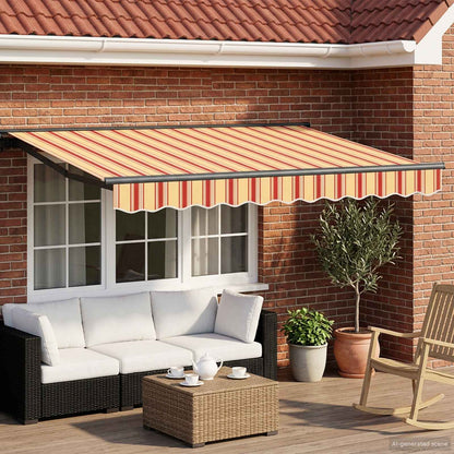 vidaXL Electric Retractable Awning 3 x 2.5 m Polyester with PU coating 1