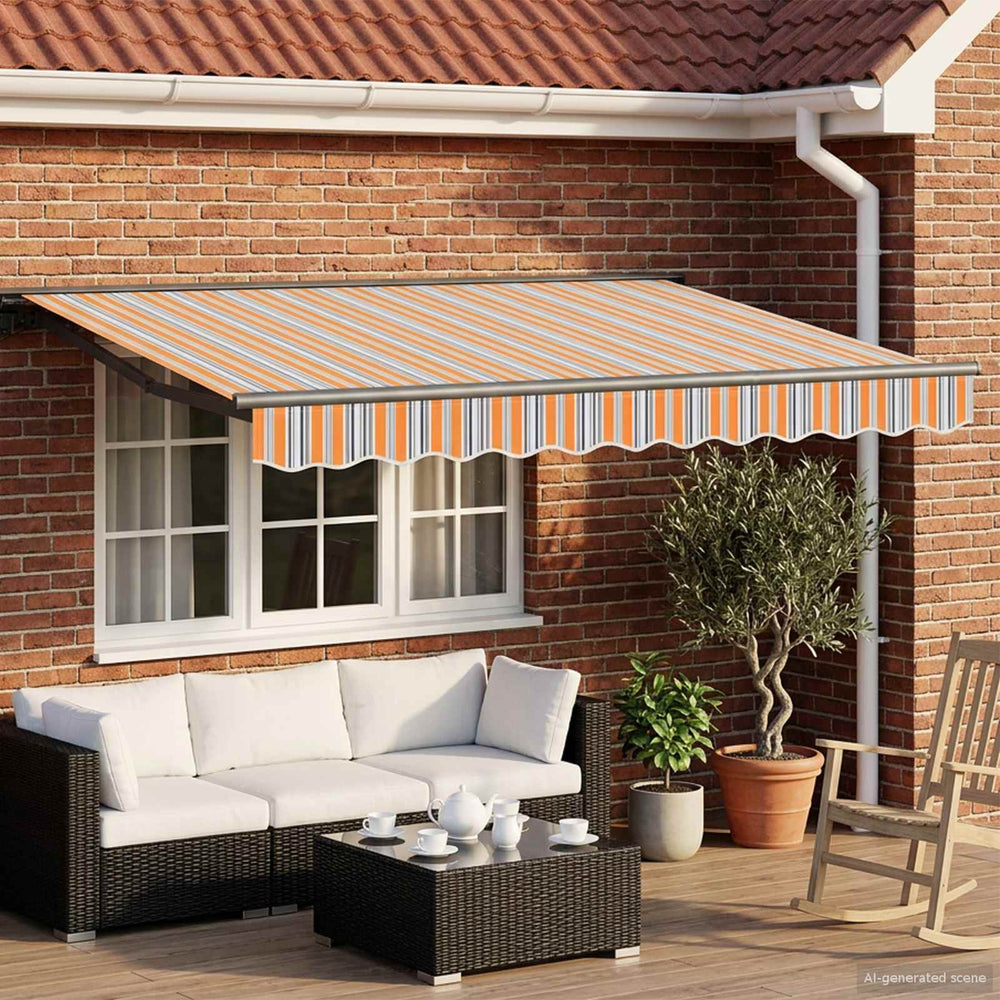 vidaXL Electric Retractable Awning 3.5 x 2.5 m