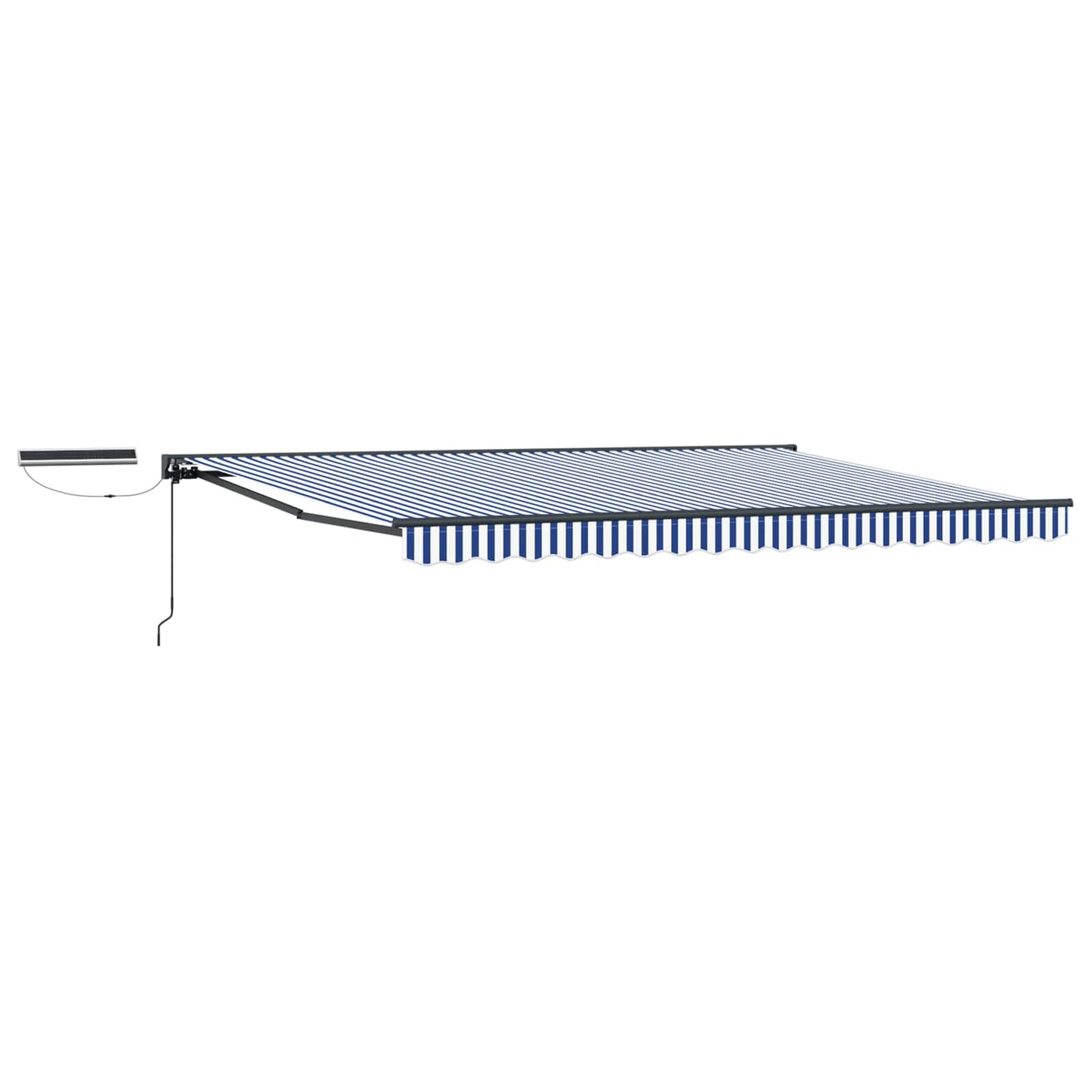 vidaXL Electric Retractable Awning Blue, White and Anthracite 4 x 3 m 2