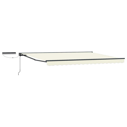 vidaXL Electric Retractable Awning Cream and Anthracite 4 x 3 m 2