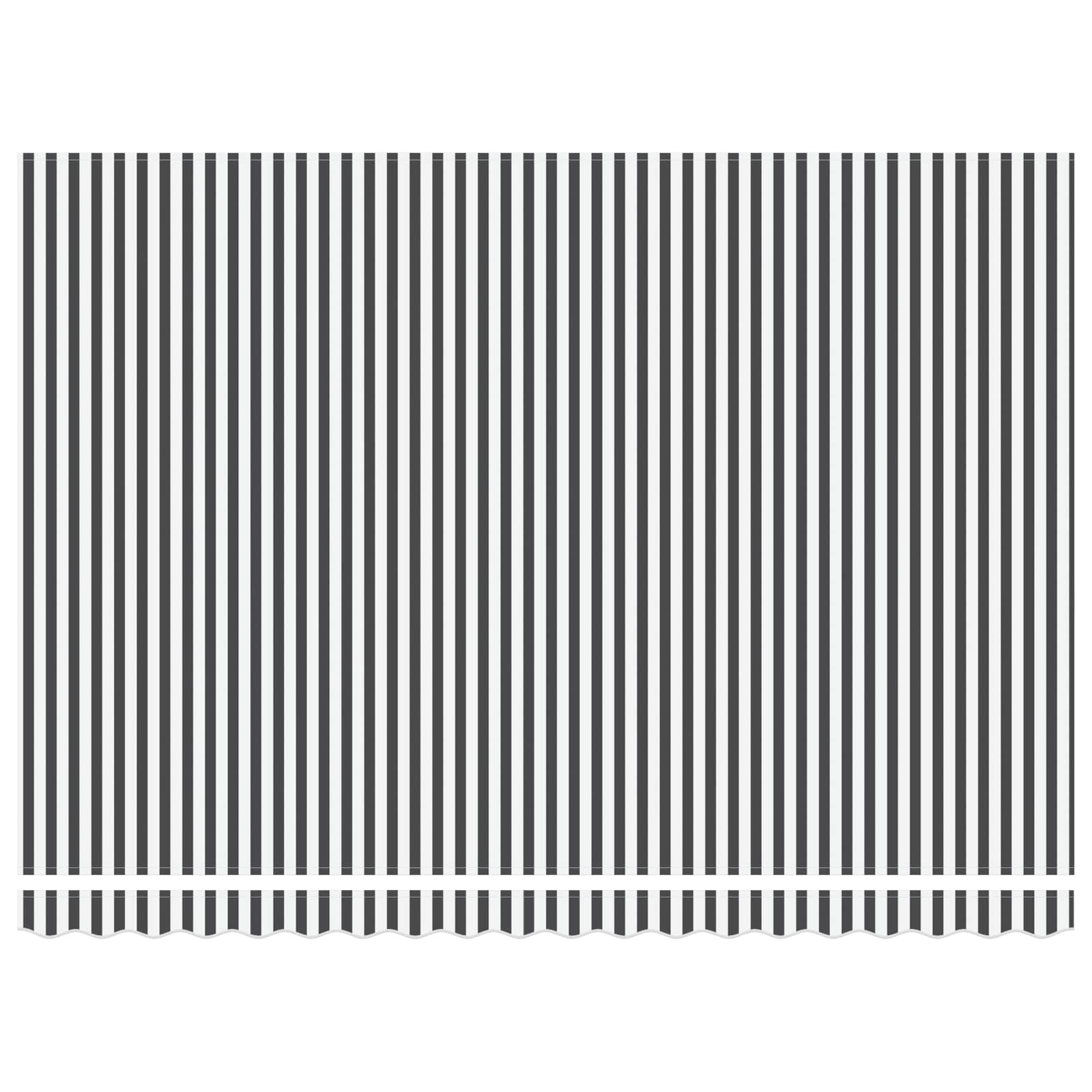 vidaXL Electric Retractable Awning Anthracite and White 4 x 3 m 6