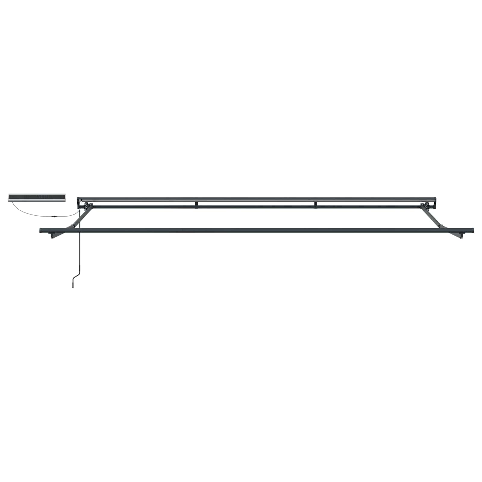 vidaXL Electric Retractable Awning Beige and Anthracite 4 x 3 m 5
