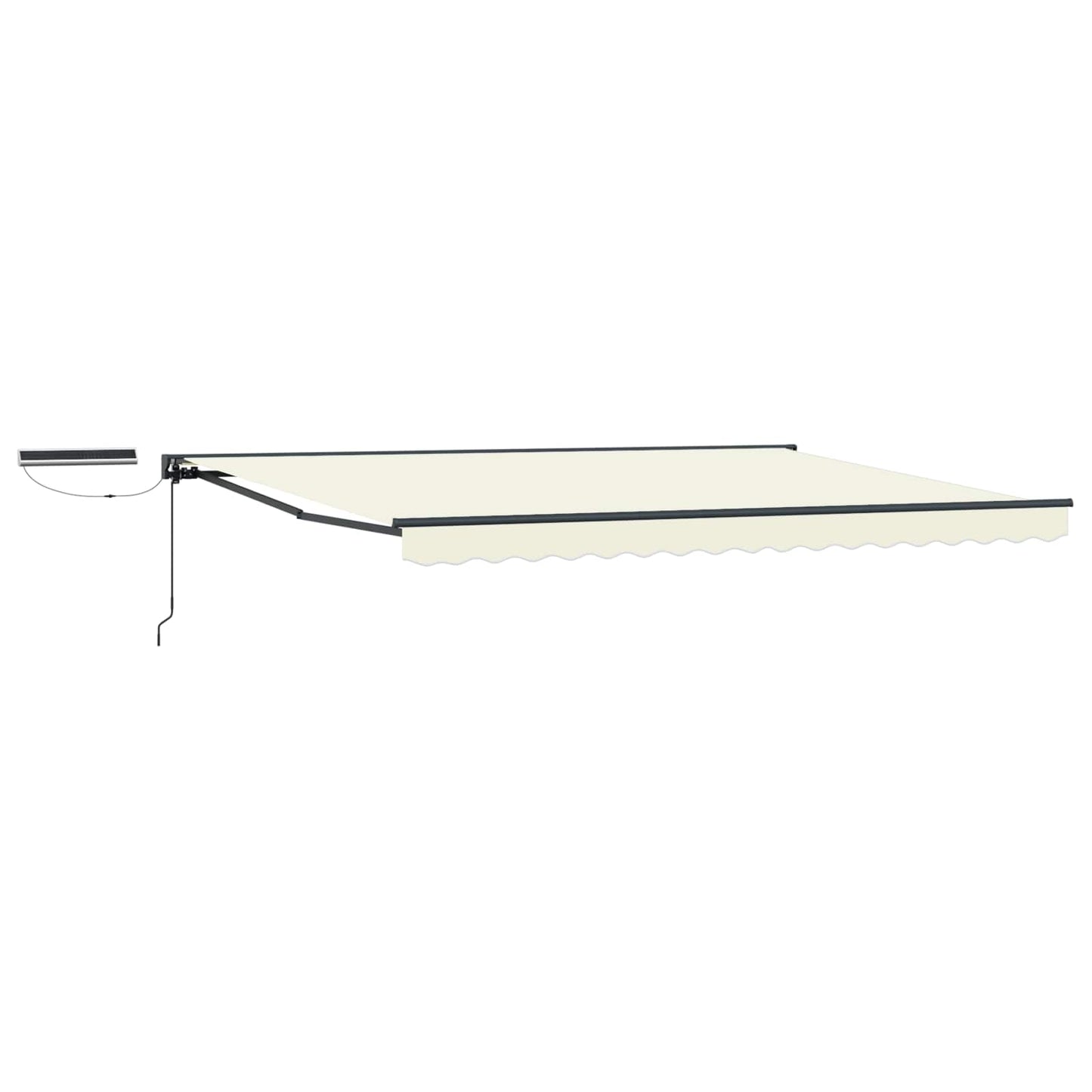 vidaXL Electric Retractable Awning Cream and Anthracite 4.5 x 3 m 2