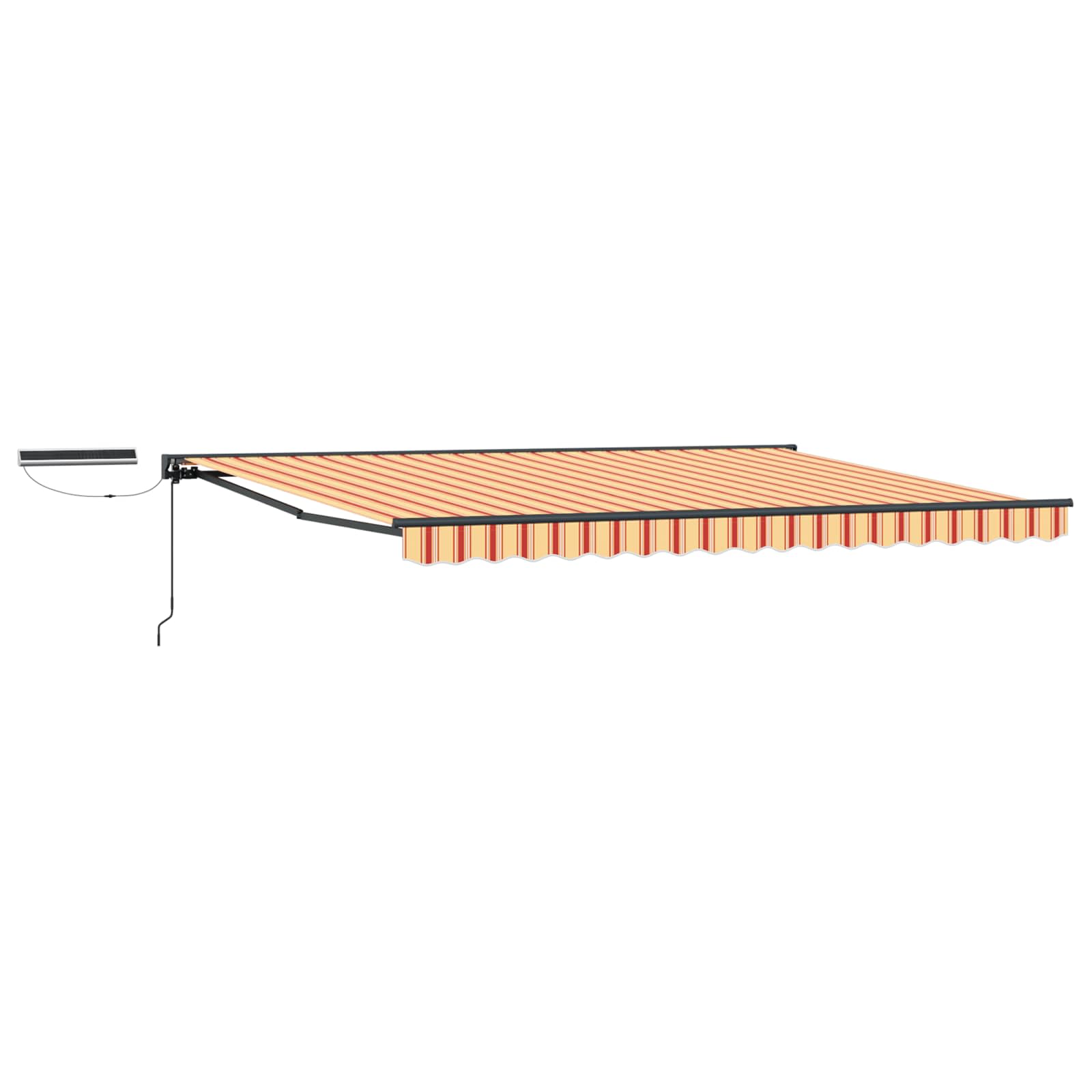 vidaXL Electric Retractable Awning 4.5 x 3 m Polyester with PU coating 2