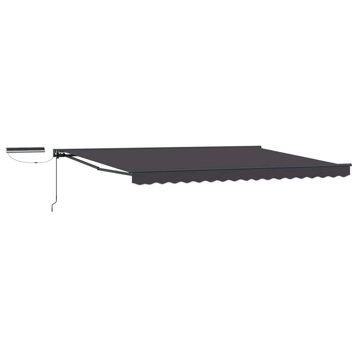 vidaXL Electric Retractable Awning Anthracite 5 x 3.5 m 2