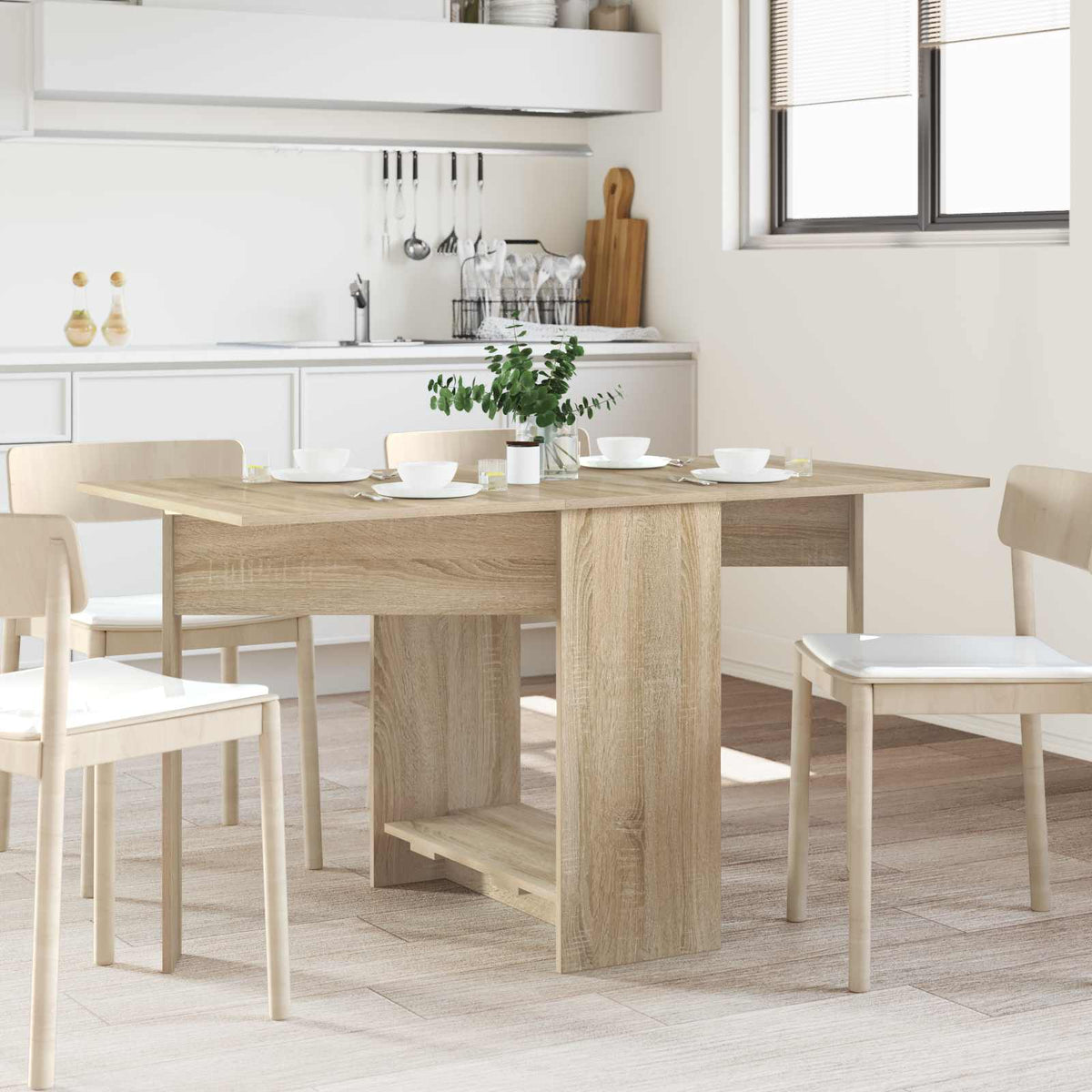 Dinning Table 138 x 70 x 73.5 cm Engineered Wood Sonoma oak