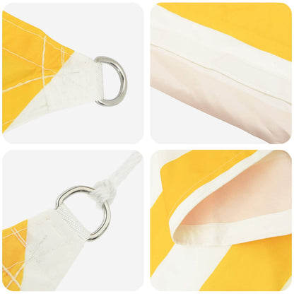 Sunshade Sail Oxford Fabric Yellow white