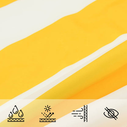 Sunshade Sail Oxford Fabric Yellow white