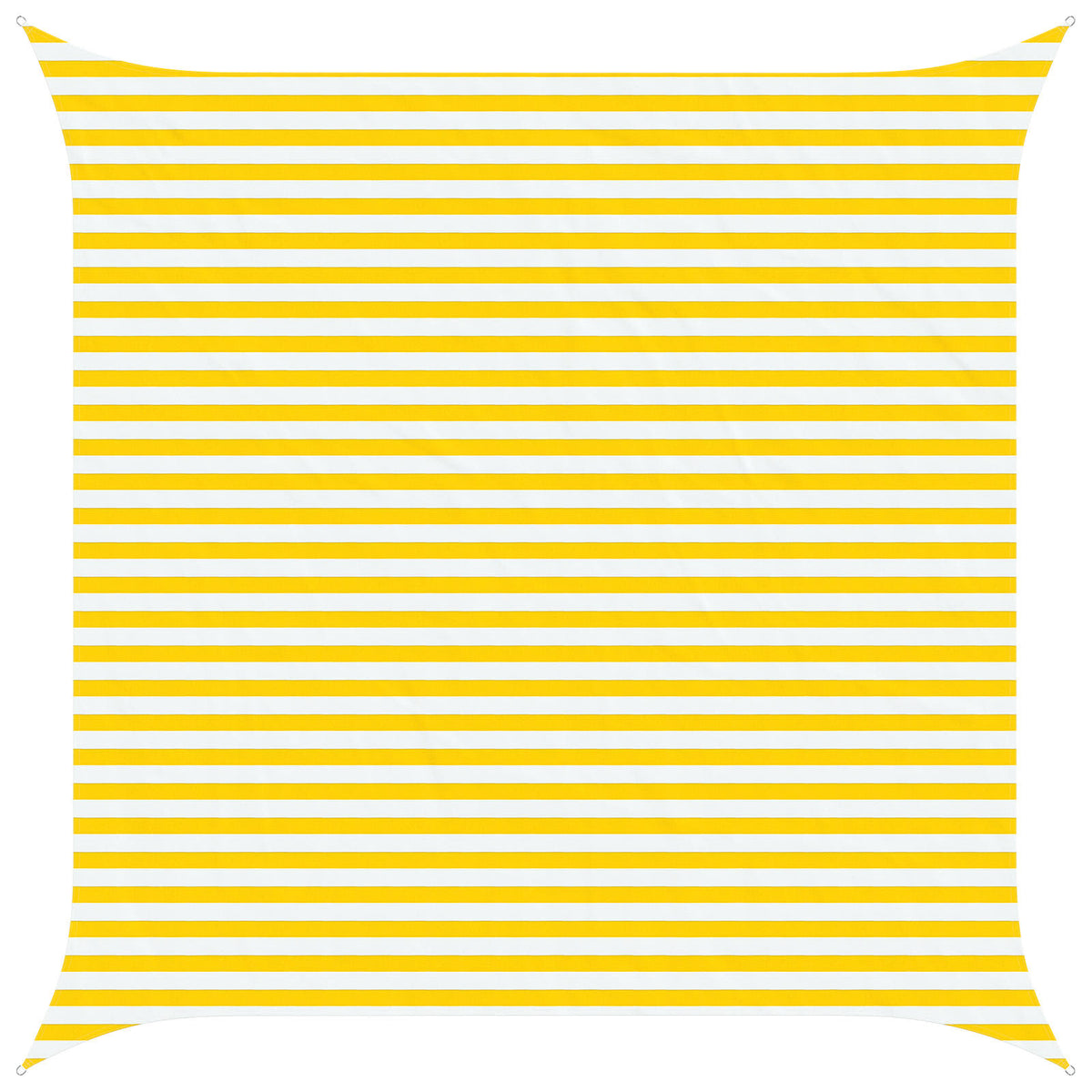 Sunshade Sail Oxford Fabric Square 4x4 m Yellow and white