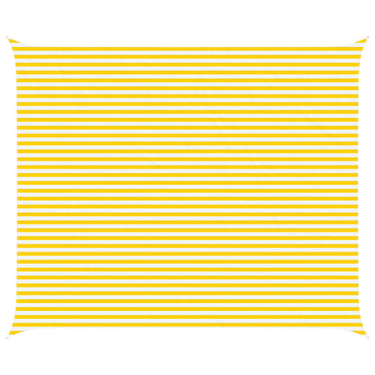 Sunshade Sail Oxford Fabric Rectangular 5x6 m Yellow and white